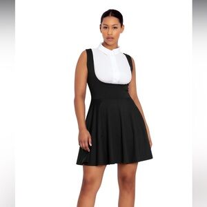 BlackMilk Reversible Velvet Black Sleeveless Dress